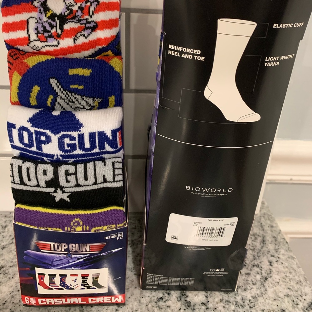 Set of 6 pair casual crew socks